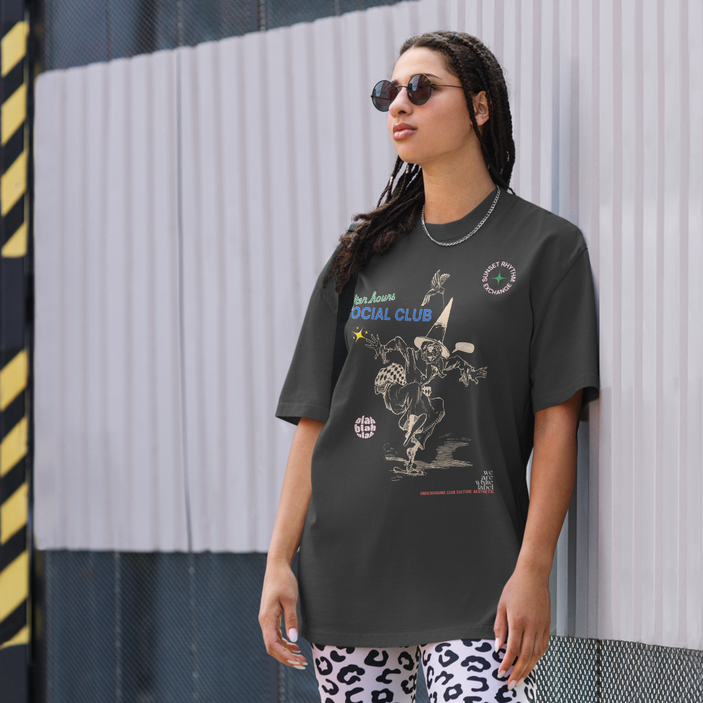 Blah blah blah dance - Unisex Oversized faded t-shirt