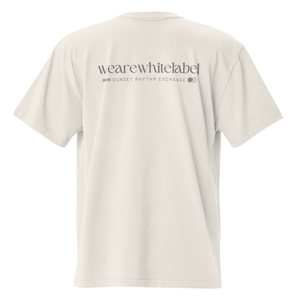 White label Records Co. - Oversized Faded T-Shirt