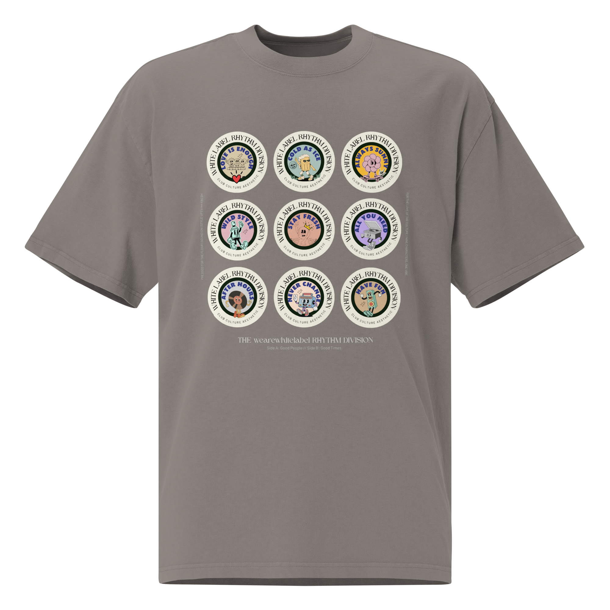 Rhythm Division - Oversized faded t-shirt
