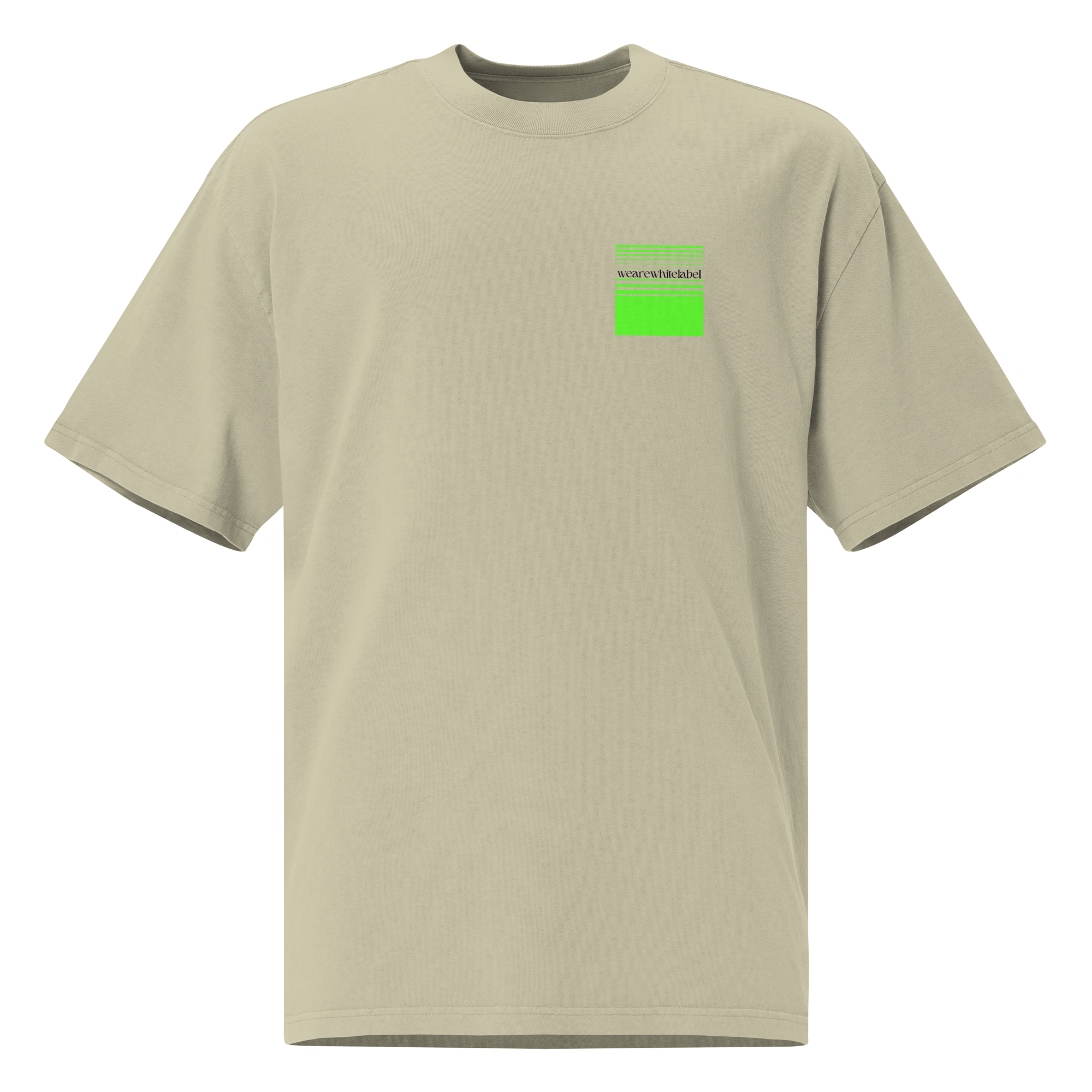 Neon label (wearewhitelabel logo print on back) Oversized faded T-shirt