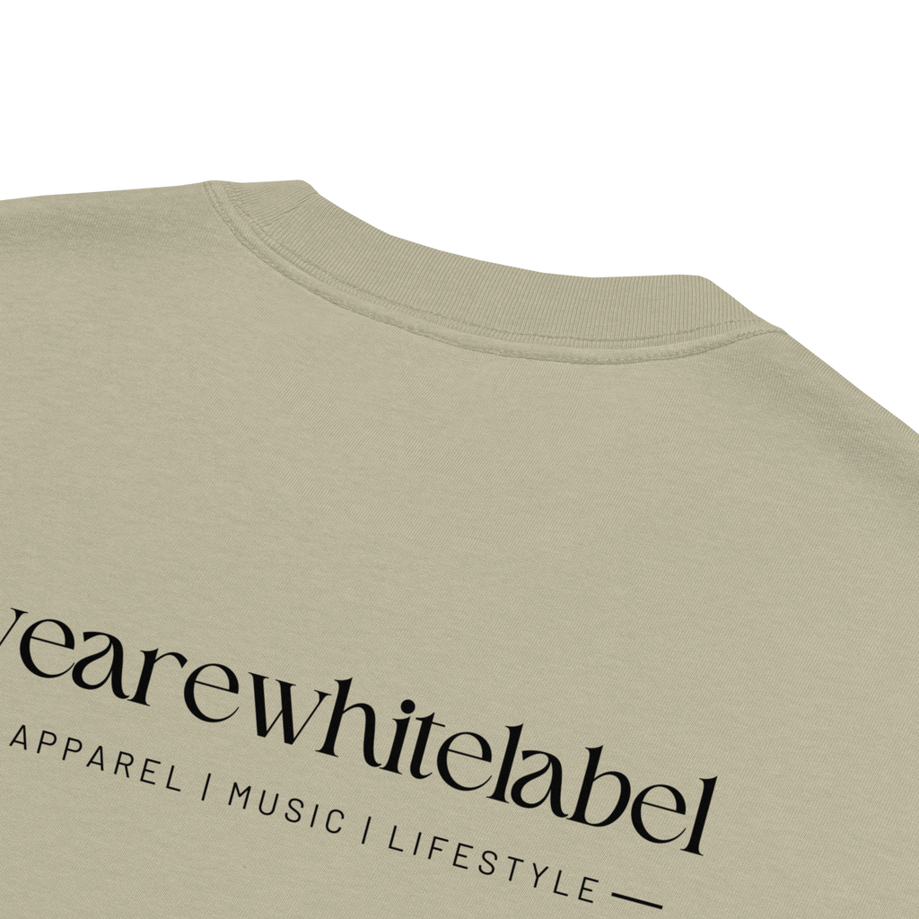 Neon label (wearewhitelabel logo print on back) Oversized faded T-shirt
