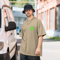 Neon label (wearewhitelabel logo print on back) Oversized faded T-shirt